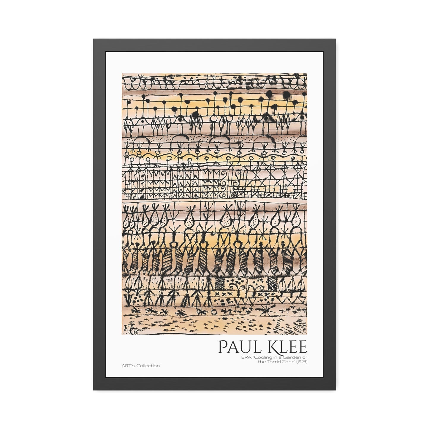 ERA. Cooling in a Garden of the Torrid Zone (1923) by Paul Klee / Affiche Encadrée série ART's Collection