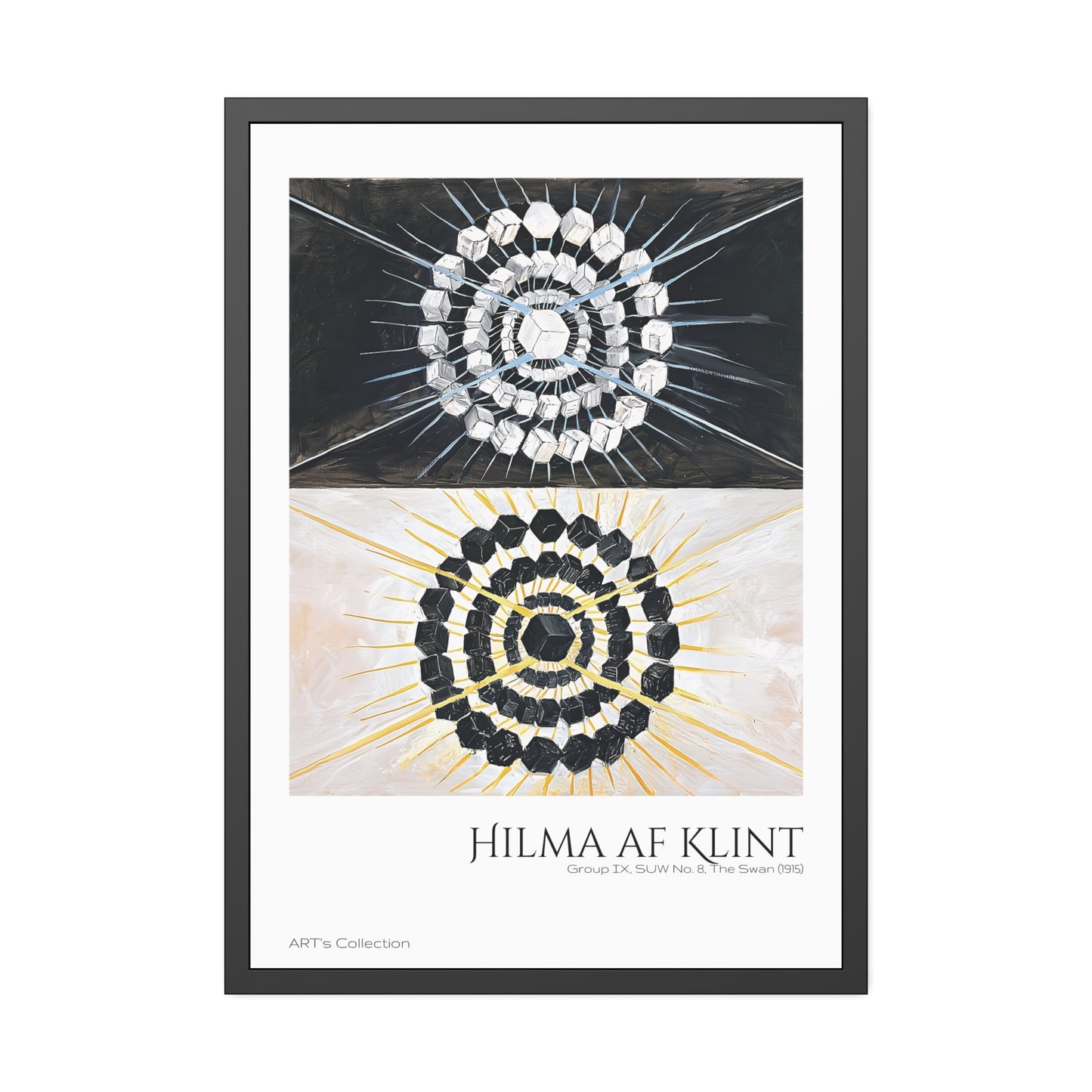 Group IX, SUW The Swan No. 8 (1915) by Hilma af Klint / Affiche Encadrée série ART's Collection