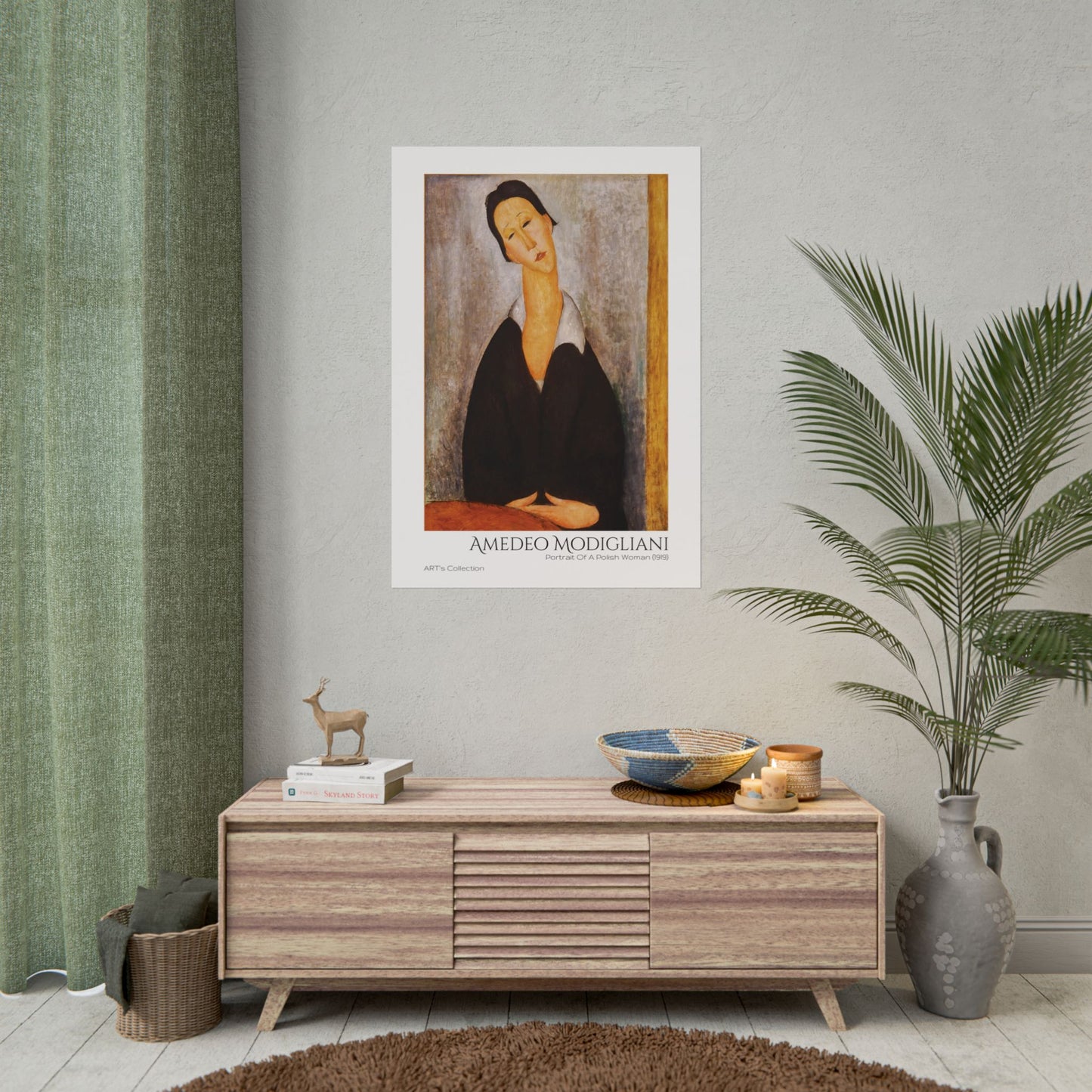 Portrait Of A Polish Woman (1919) by Amedeo Modigliani / Affiche imprimée - Série ART's Collection