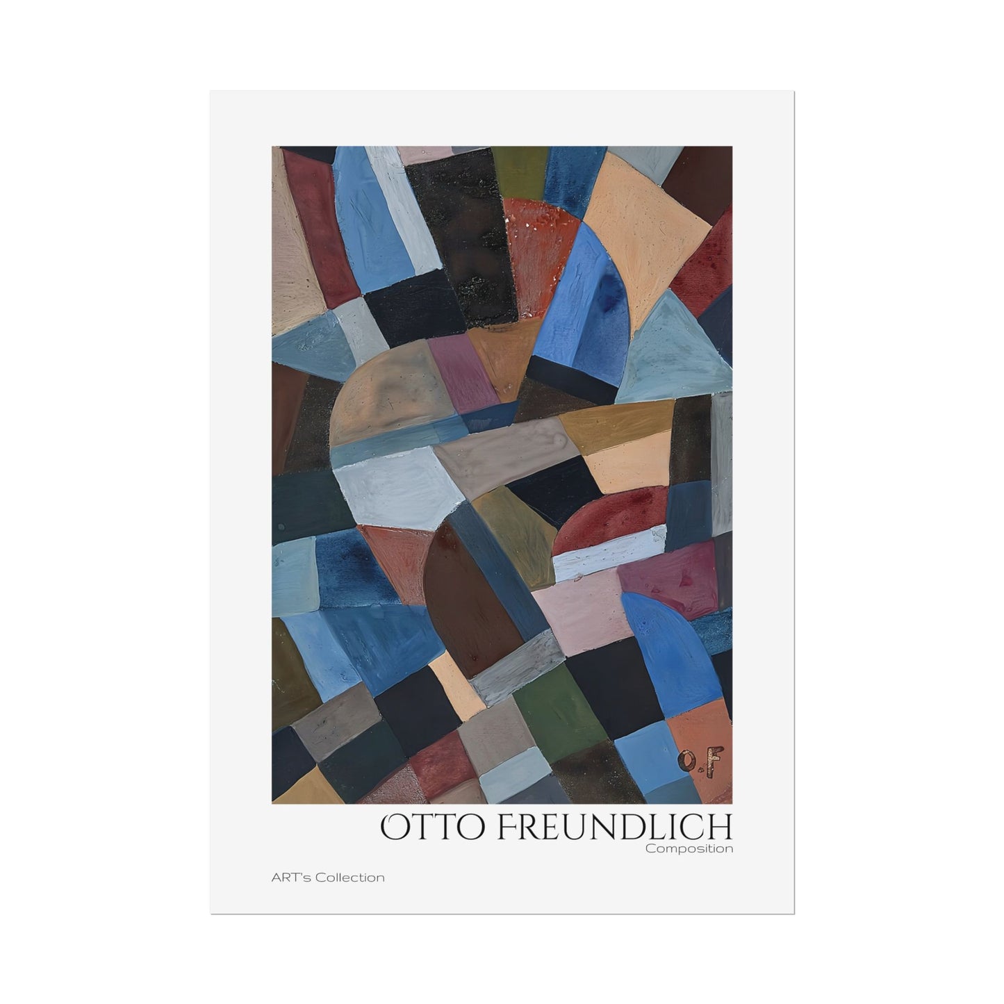 Composition by Otto Freundlich / Affiche imprimée - Série ART's Collection