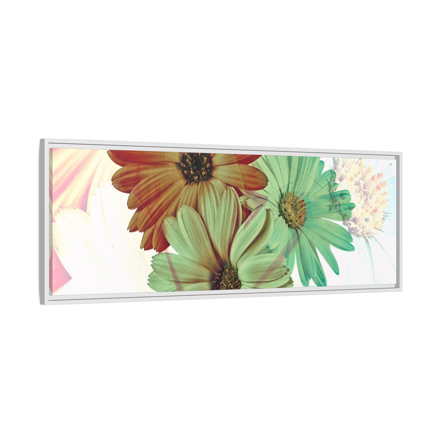 Collection Signature "FLORAL Numéro 14" sur Toile encadrée avec caisse américaine