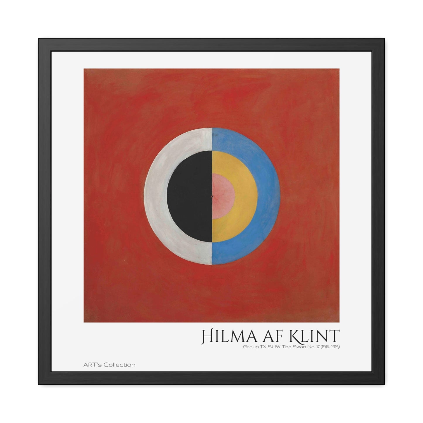 Group IX,SUW, No. 17. The Swan, No. 17 (1914-1915) by Hilma af Klint / Affiche Encadrée série ART's Collection