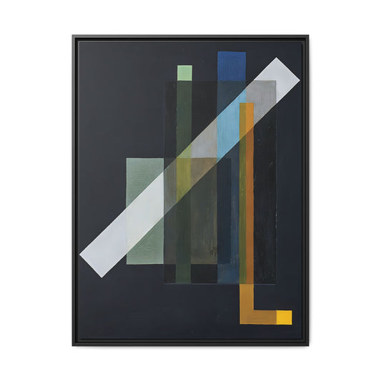 Construction (1924) by László Moholy-Nagy / Toile encadrée sur caisse américaine