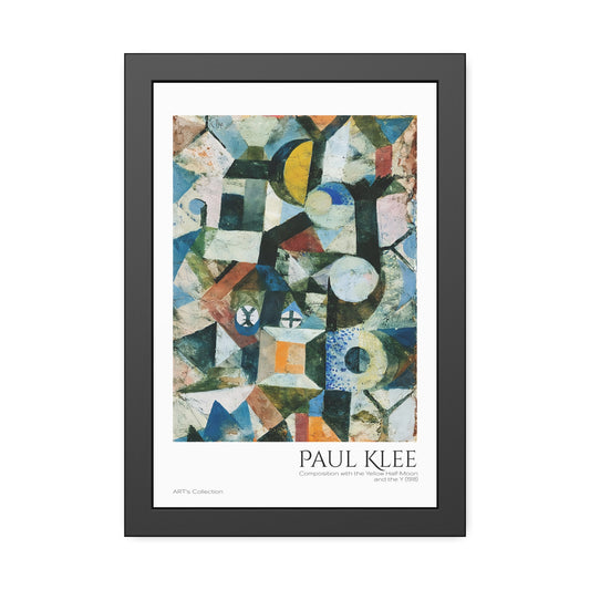 Composition with the Yellow Half-Moon and the Y (1918) by Paul Klee / Affiche Encadrée série ART's Collection