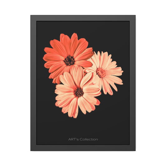 Collection Signature "FLORAL Numéro 6" sur Affiche Encadrée série ART's Collection