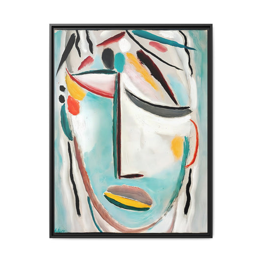 Saviour's face Martyr (1919) by Alexej von Jawlensky / Toile encadrée sur caisse américaine