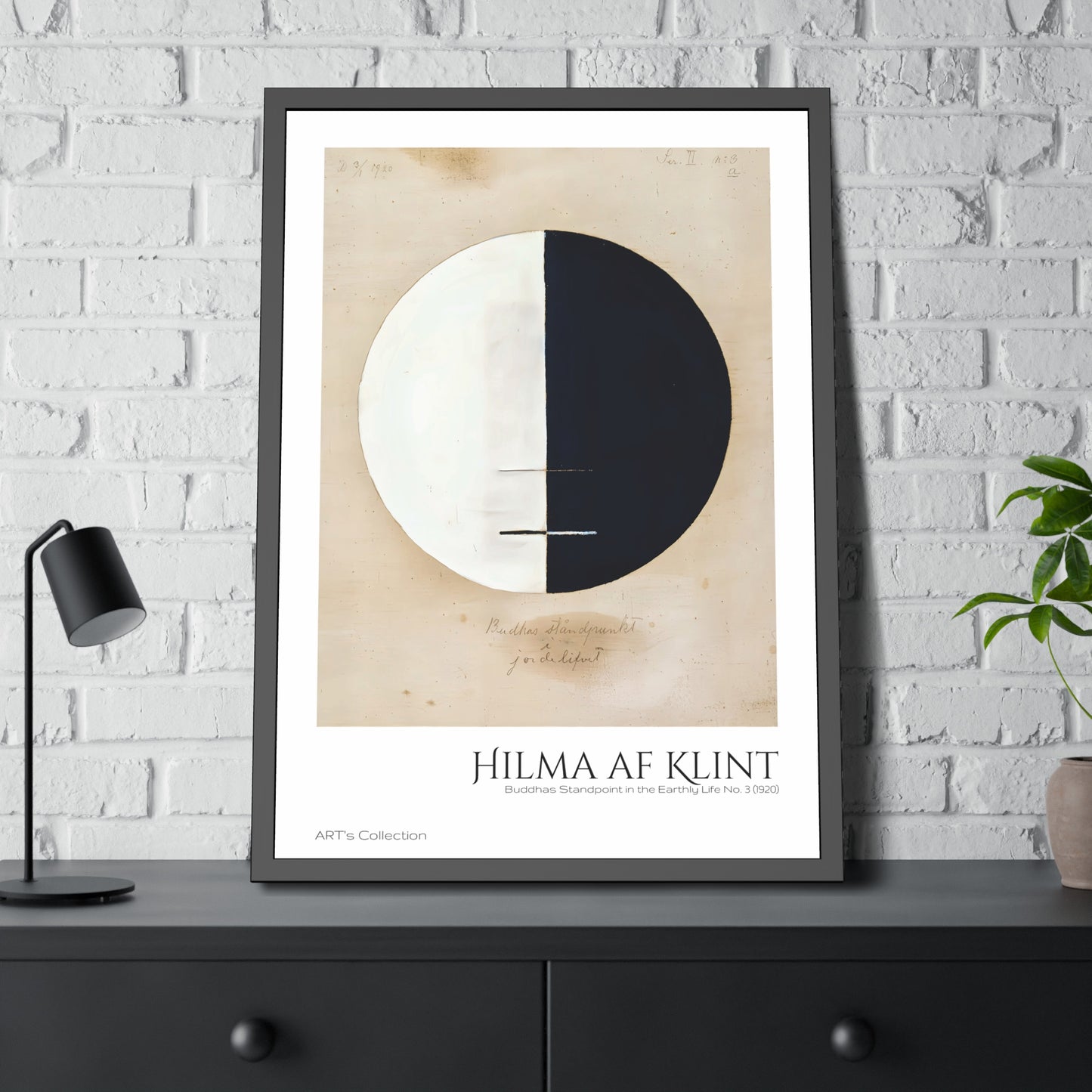 Buddhas Standpoint in the Earthly Life No. 3 (1920) by Hilma af Klint / Affiche Encadrée série ART's Collection