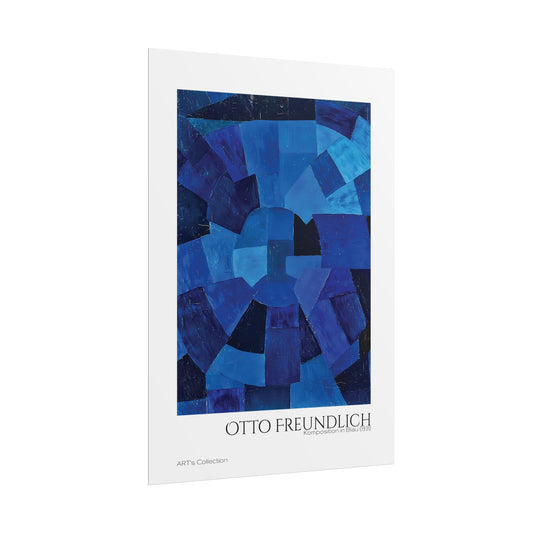 Komposition in Blau (1931) by Otto Freundlich / Affiche imprimée - Série ART's Collection