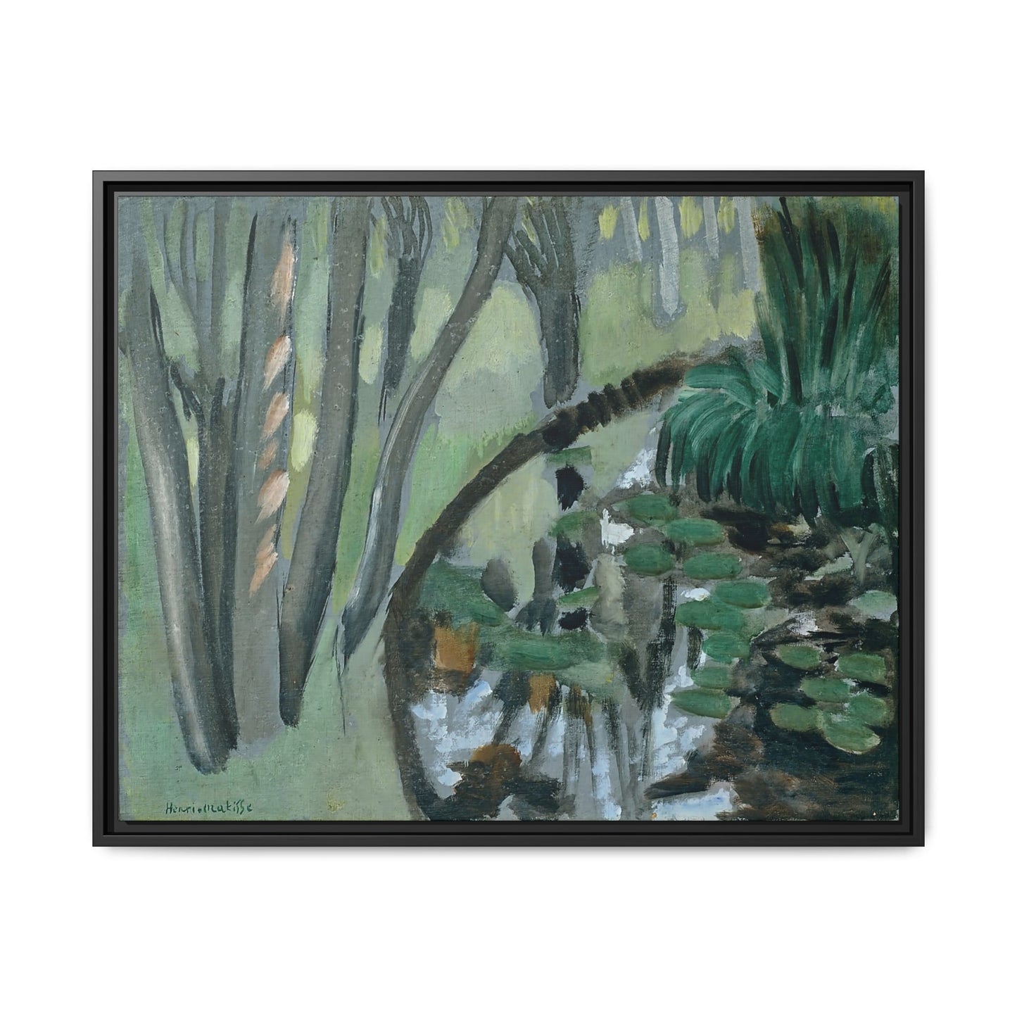 Le ruisseau, Maintenon (1918) by Henri Matisse / Toile encadrée sur caisse américaine