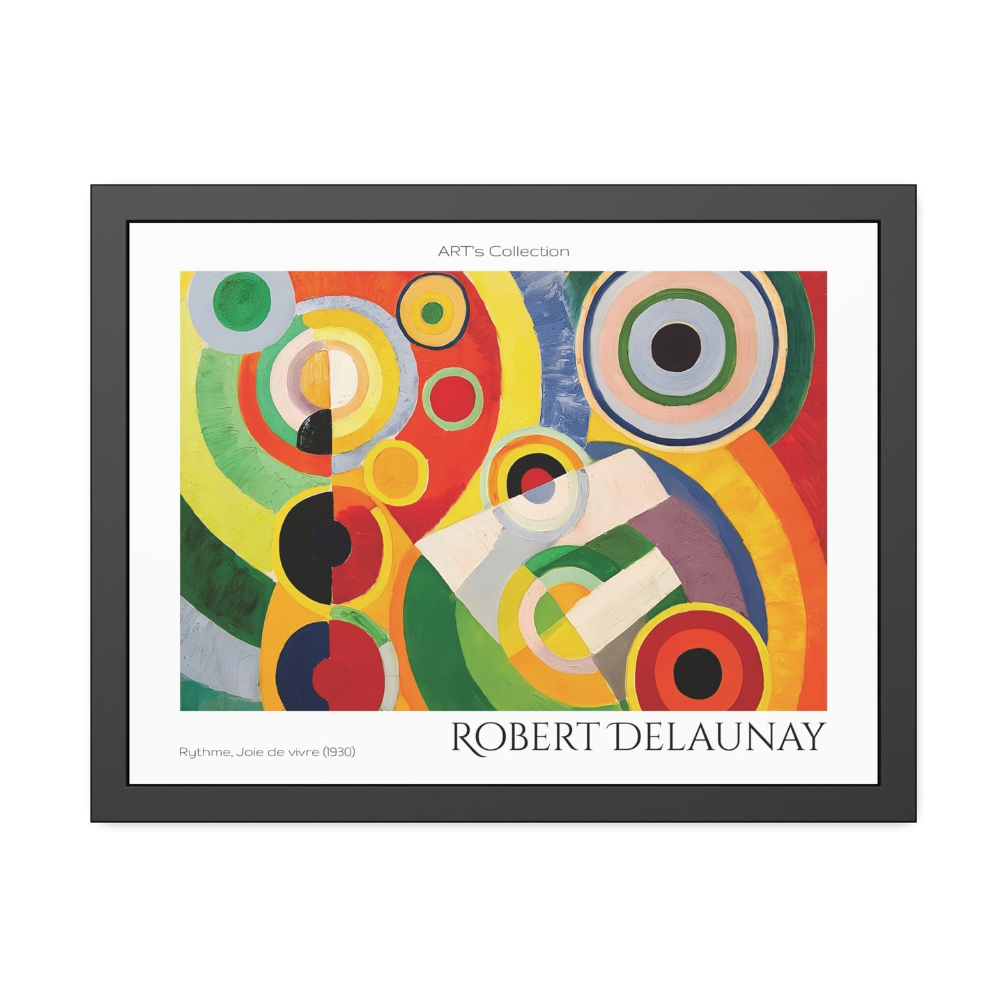 Rythme, Joie de vivre (1930) by Robert Delaunay / Affiche Encadrée série ART's Collection
