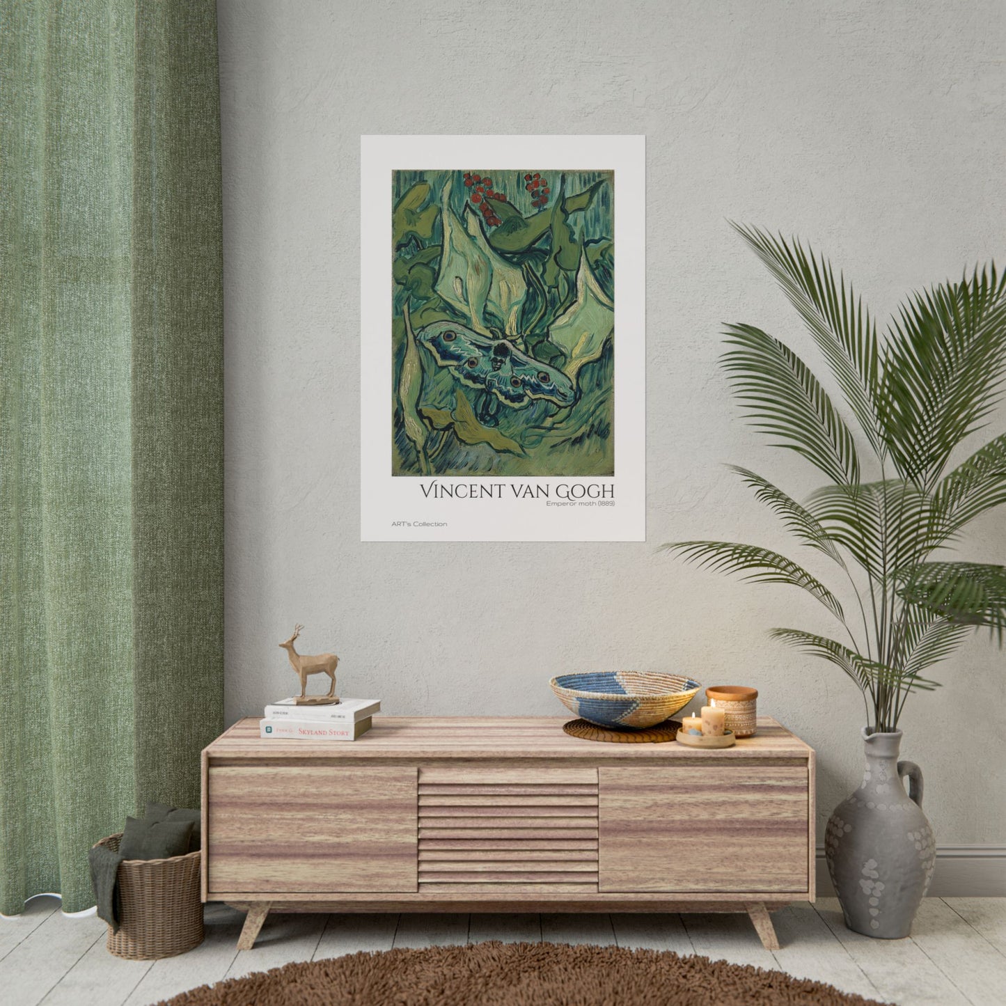 Emperor moth (1889) by Vincent van Gogh / Affiche imprimée - Série ART's Collection
