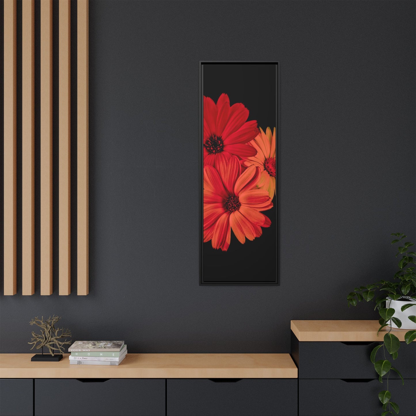 Collection Signature "FLORAL Numéro 1" sur Toile encadrée avec caisse américaine
