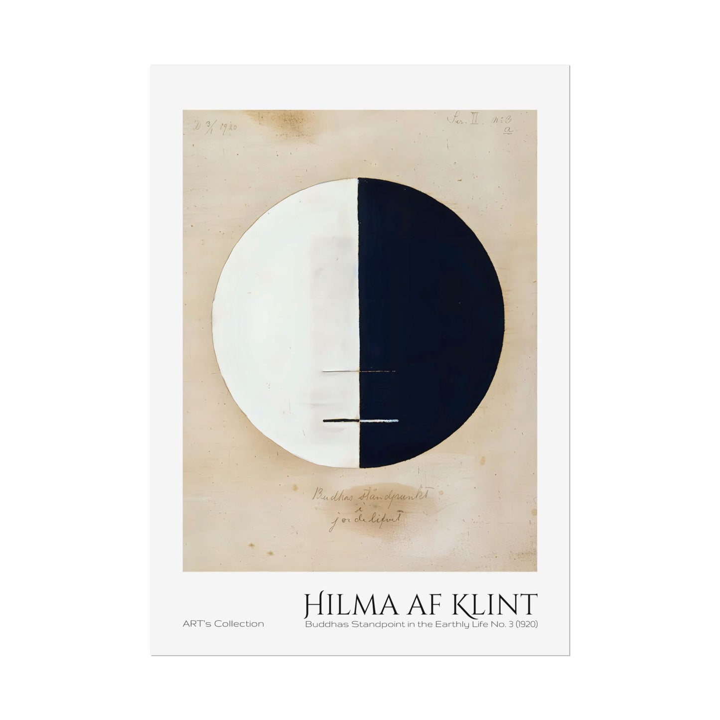 Buddhas Standpoint in the Earthly Life No. 3 (1920) by Hilma af Klint / Affiche imprimée - Série ART's Collection