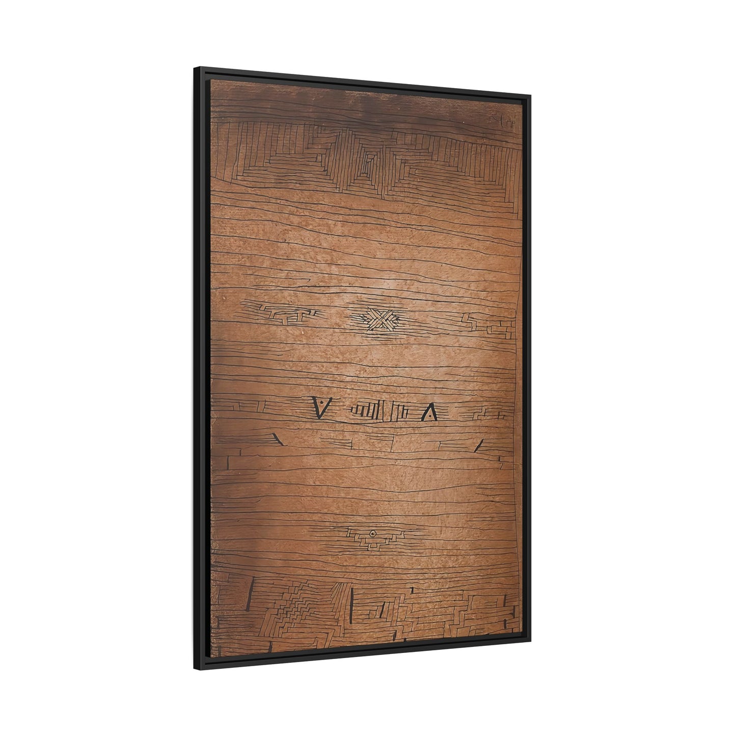 Inscription (1921) by Paul Klee / Toile encadrée sur caisse américaine