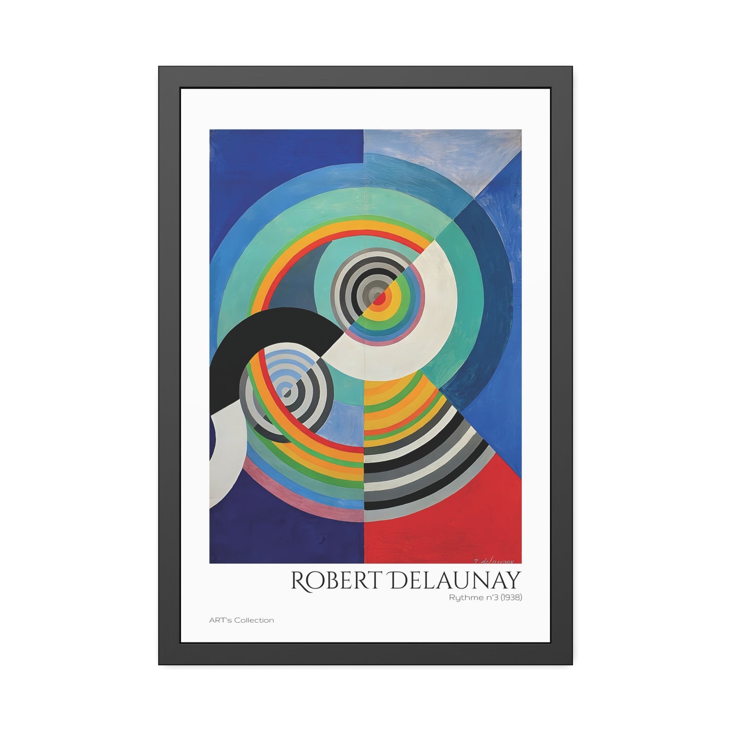 Rythme N.3 (1938) by Robert Delaunay / Affiche Encadrée série ART's Collection
