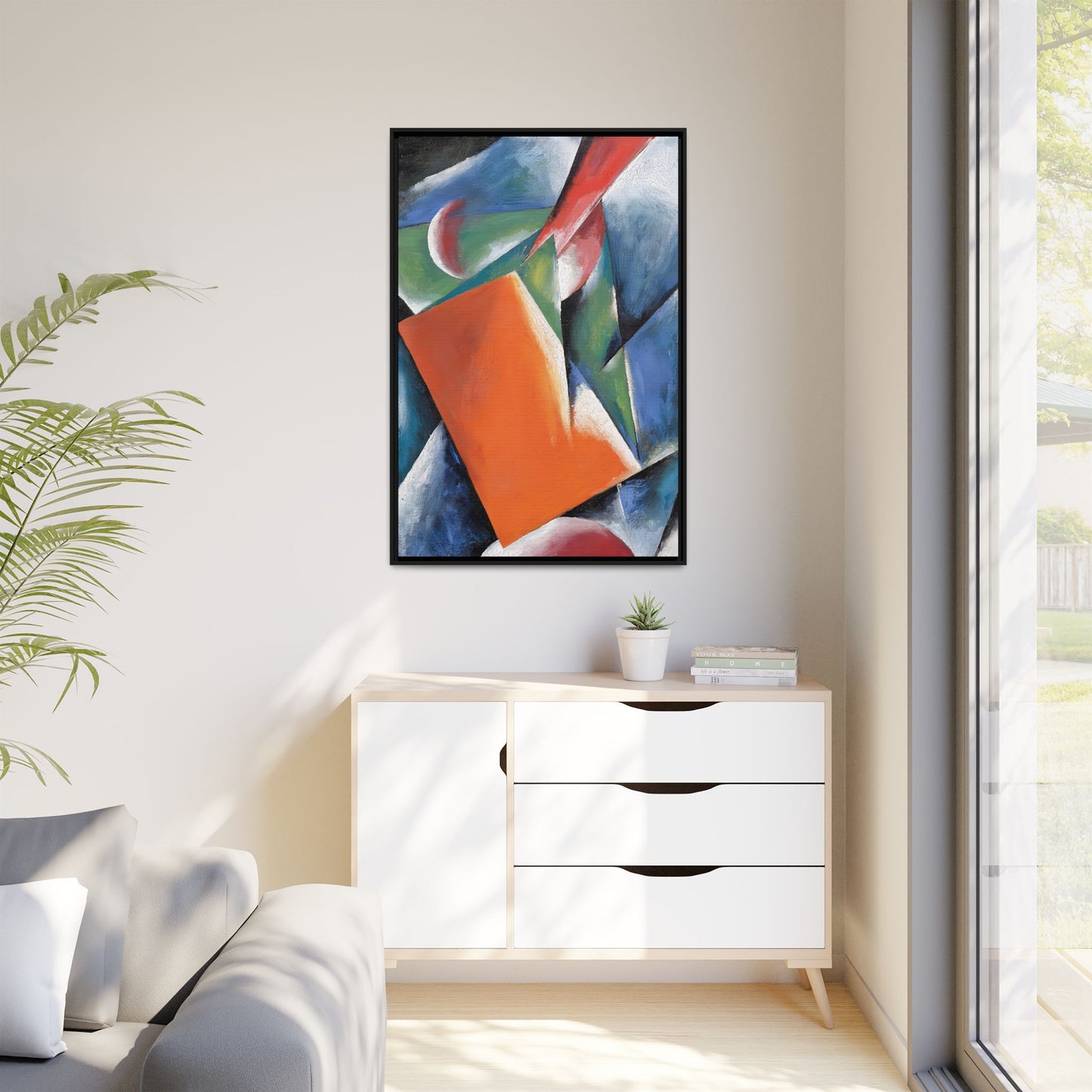 Architectonic Painting (1917) by Lyubov Popova / Toile encadrée sur caisse américaine