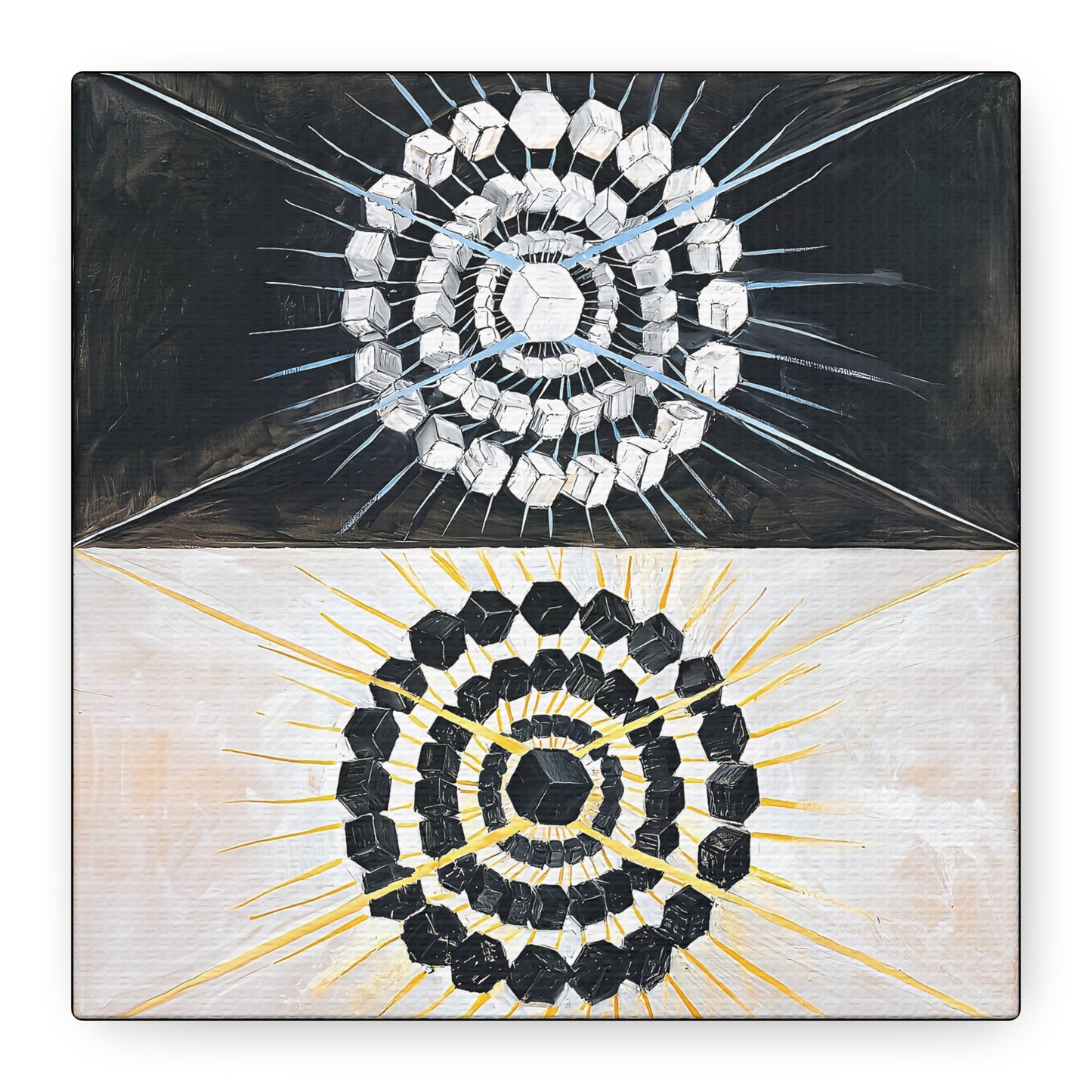 Group IX,SUW No. 8, The Swan, No. 8 (1915) by Hilma af Klint / Reproduction Fine Art sur Toile / Flanc Large Epaisseur 3.2 cm - 1.25 inch