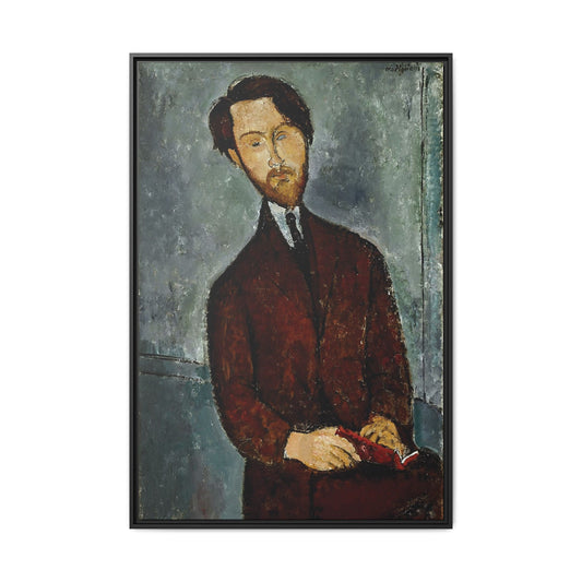 Léopold Zborowski (1911-1920) by Amedeo Modigliani / Toile encadrée sur caisse américaine