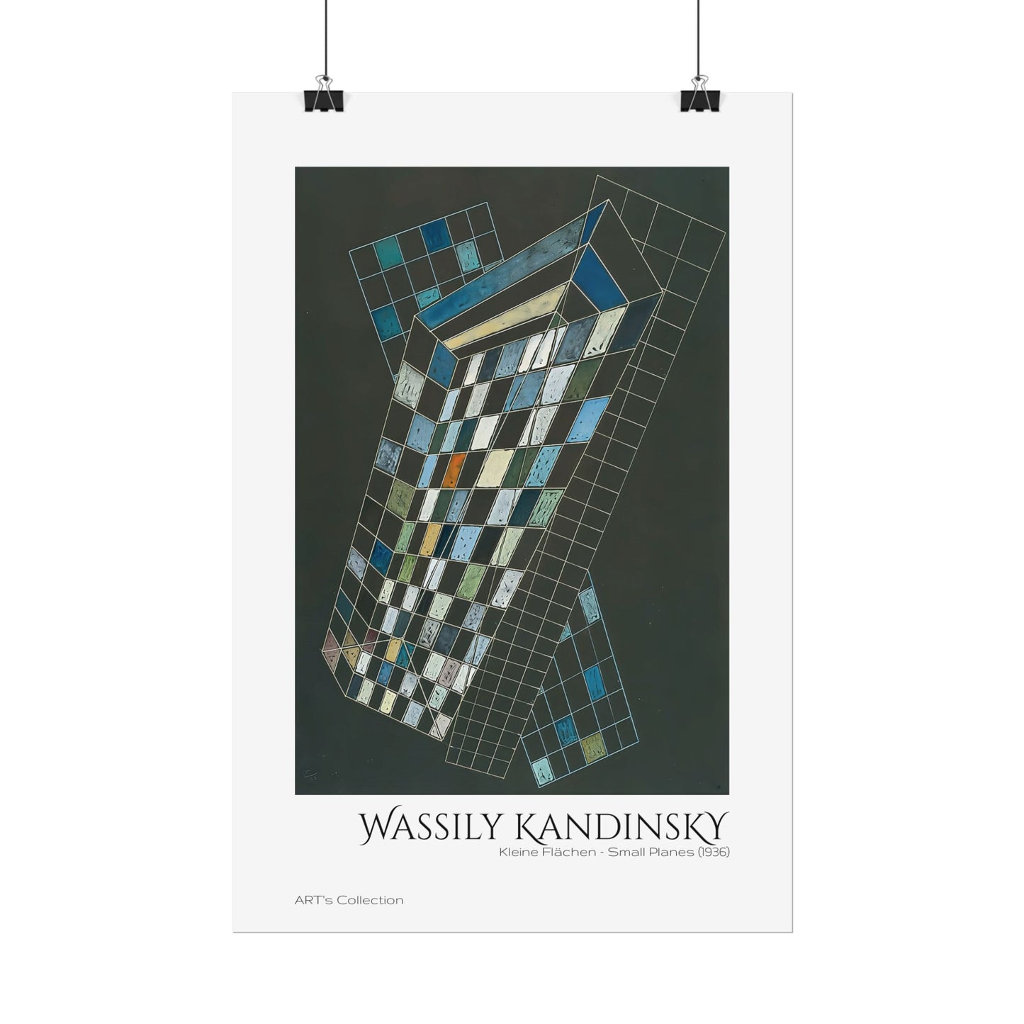 Kleine Flächen - Small Planes (1936) by Wassily Kandinsky / Affiche imprimée - Série ART's Collection