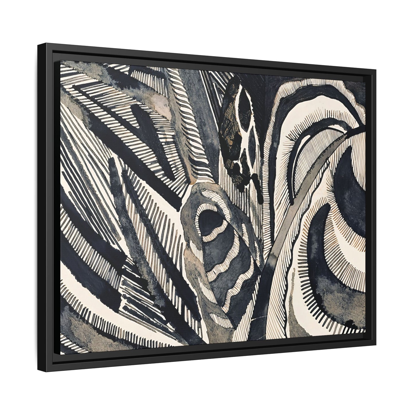 Landschaft (1918) by Otto Freundlich / Toile encadrée sur caisse américaine