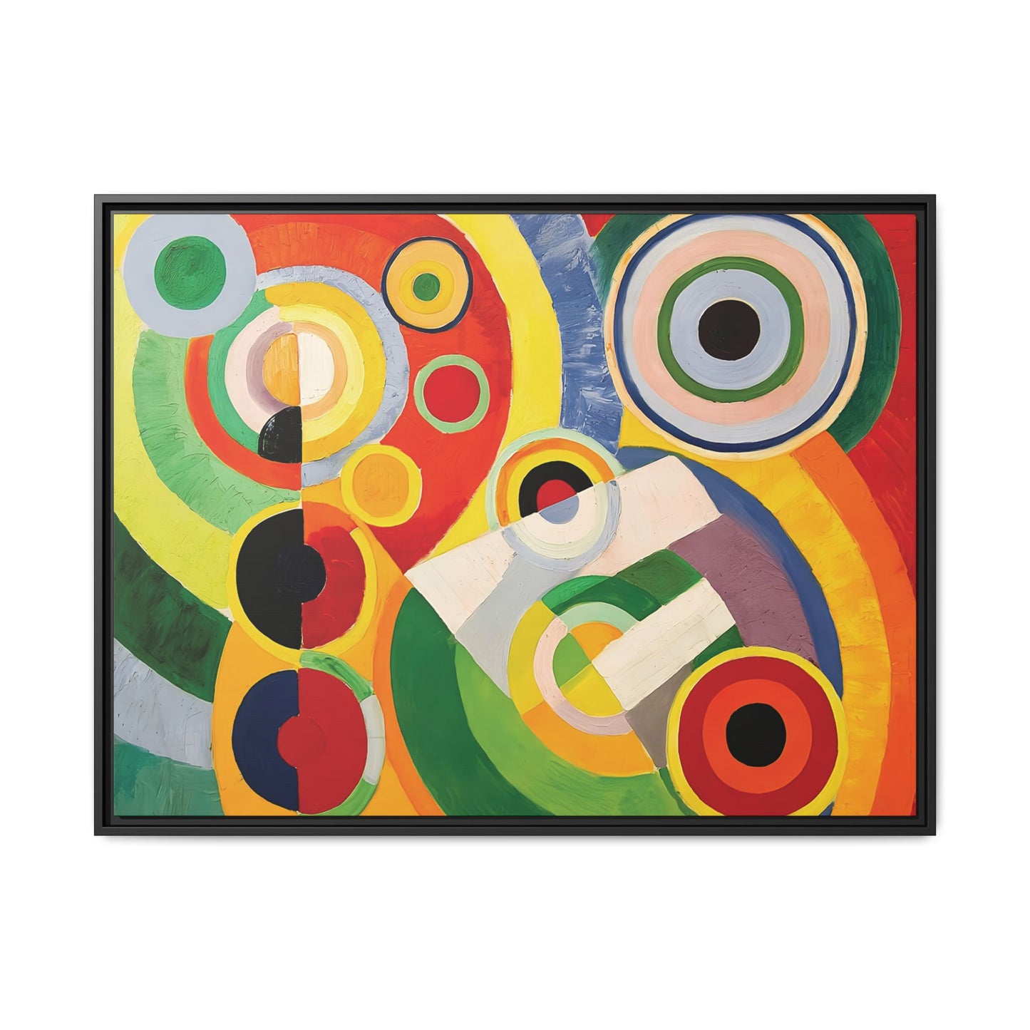Rythme, Joie de vivre (1930) by Robert Delaunay / Toile encadrée sur caisse américaine
