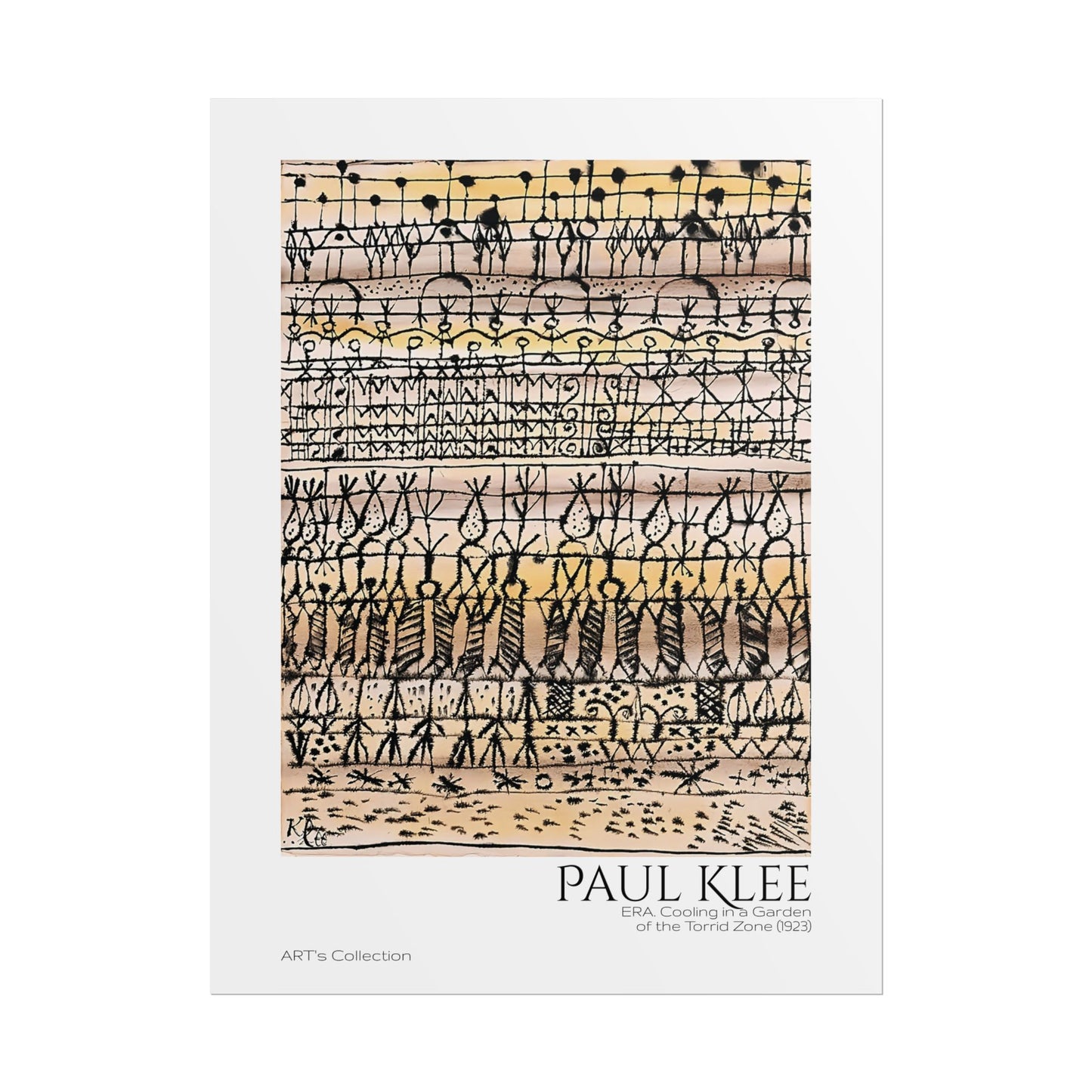 ERA. Cooling in a Garden of the Torrid Zone (1923) by Paul Klee / Affiche imprimée - Série ART's Collection