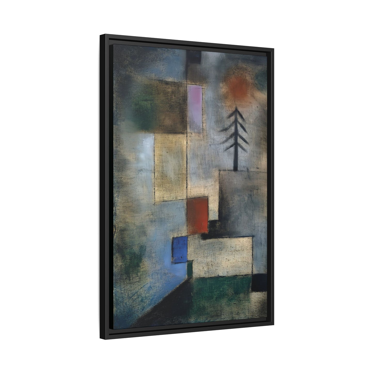 Small Picture of Fir Trees (1922) by Paul Klee / Toile encadrée sur caisse américaine