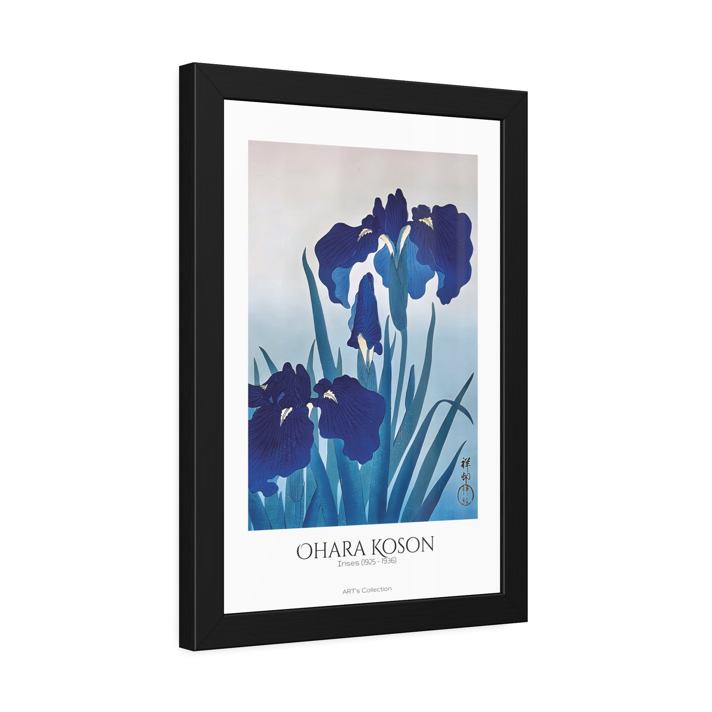 Irises (1925 - 1936) by Ohara Koson / Affiche Encadrée série ART's Collection