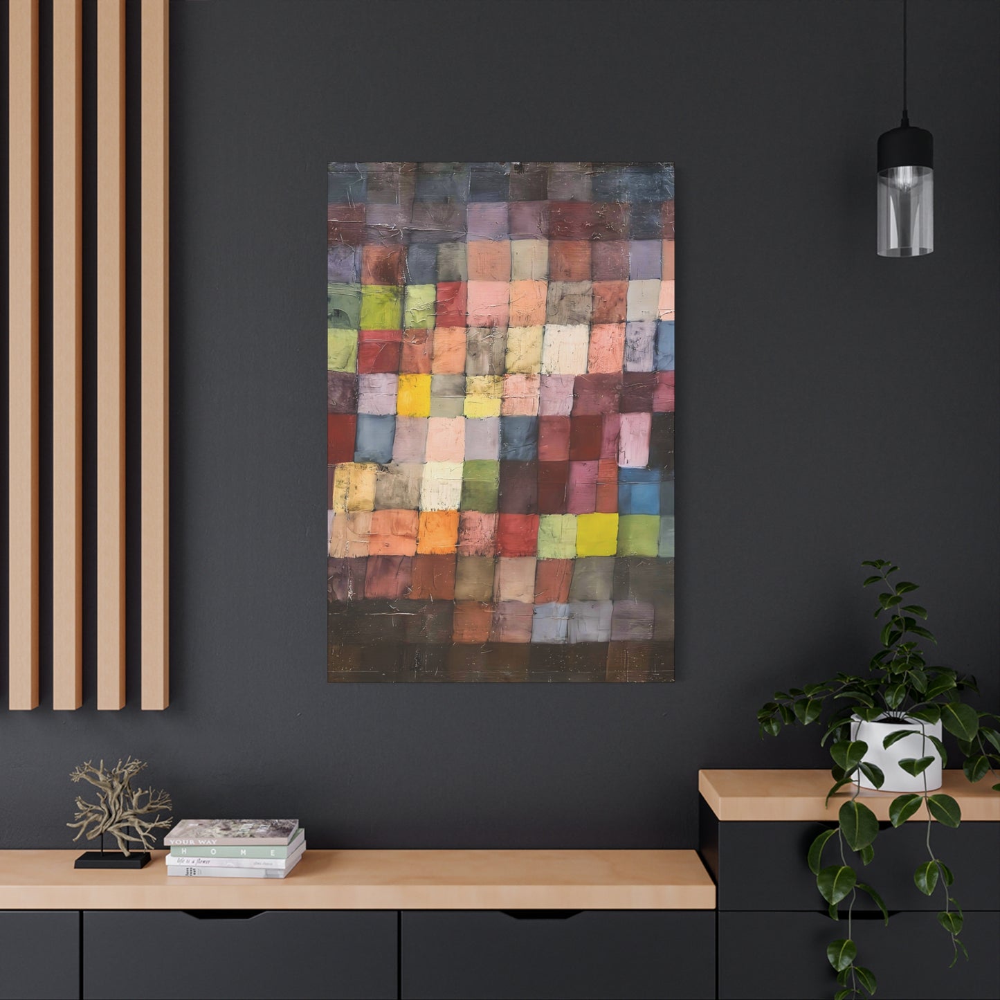 Ancient Sound (1925) by Paul Klee / Reproduction Fine Art sur Toile / Large Epaisseur 3.2 cm - 1.25 inch