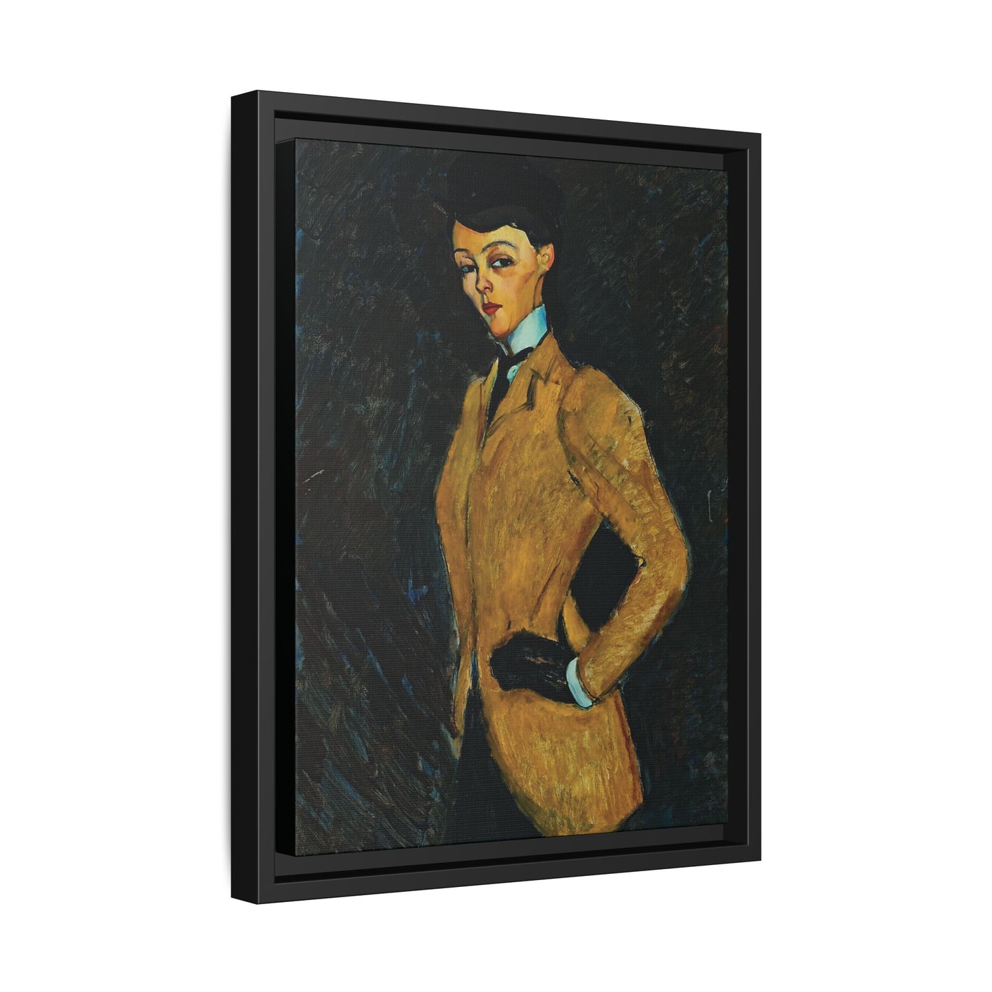 L'amazone (1909) by Amedeo Modigliani / Toile encadrée sur caisse américaine