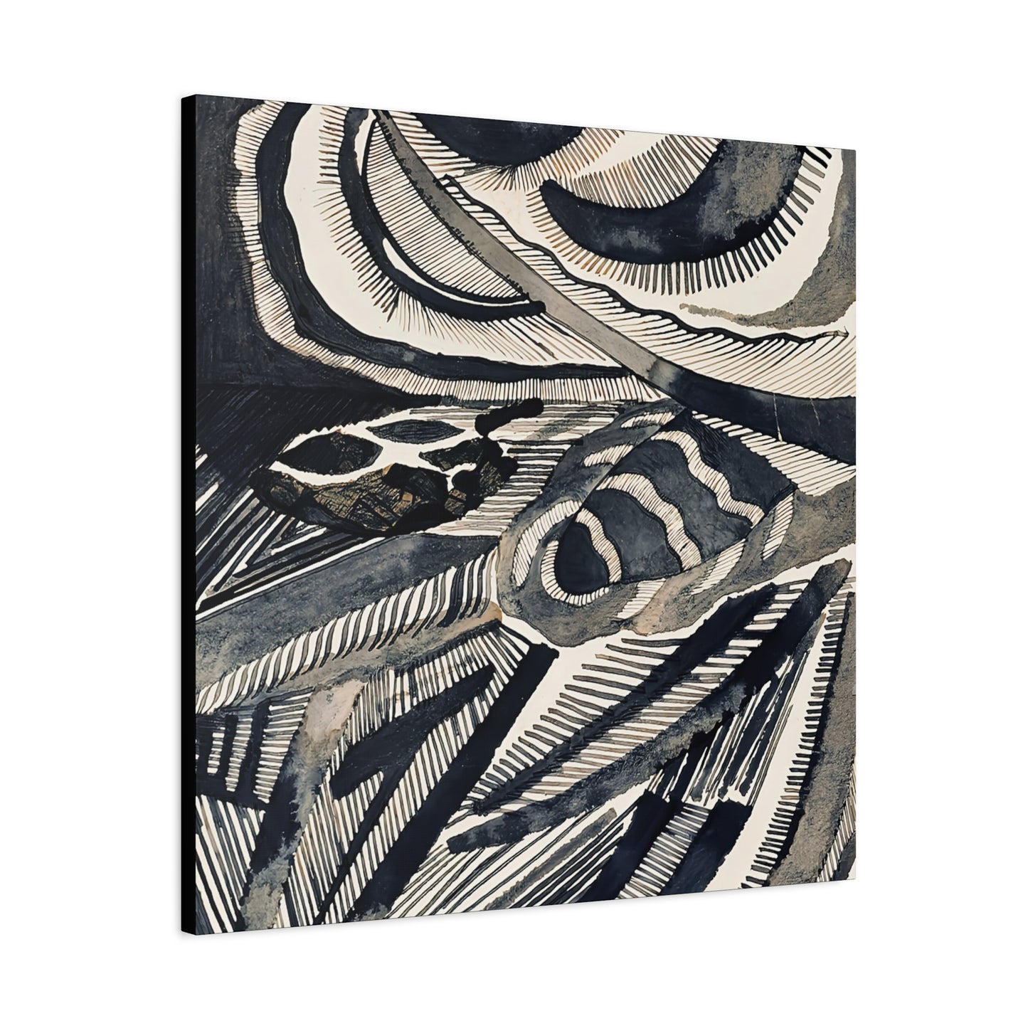 Landschaft (1918) by Otto Freundlich / Reproduction Fine Art sur Toile / Epaisseur 3.2 cm - 1.25 inch