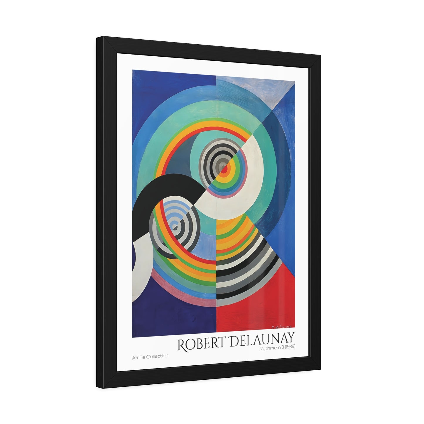 Rythme N.3 (1938) by Robert Delaunay / Affiche Encadrée série ART's Collection