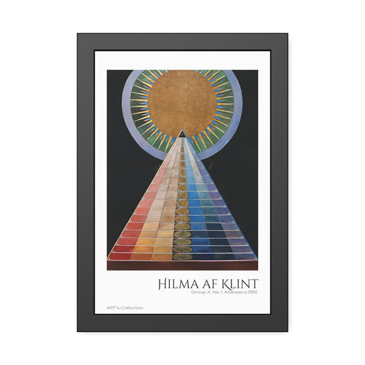 Group X No 1 Altarpiece (1915) by Hilma af Klint / Affiche Encadrée série ART's Collection