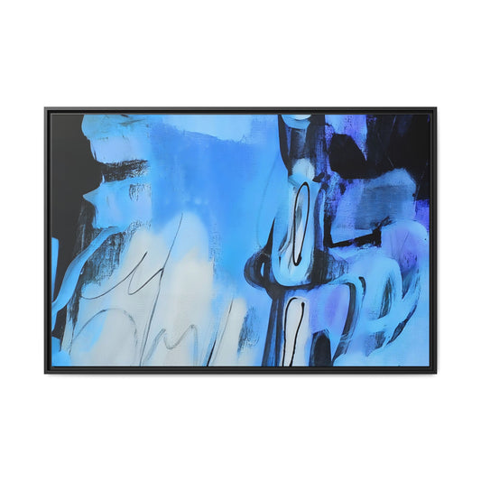 Tableau Graphic Bora Bora "Série Sign Collections" / Toile encadrée sur caisse américaine