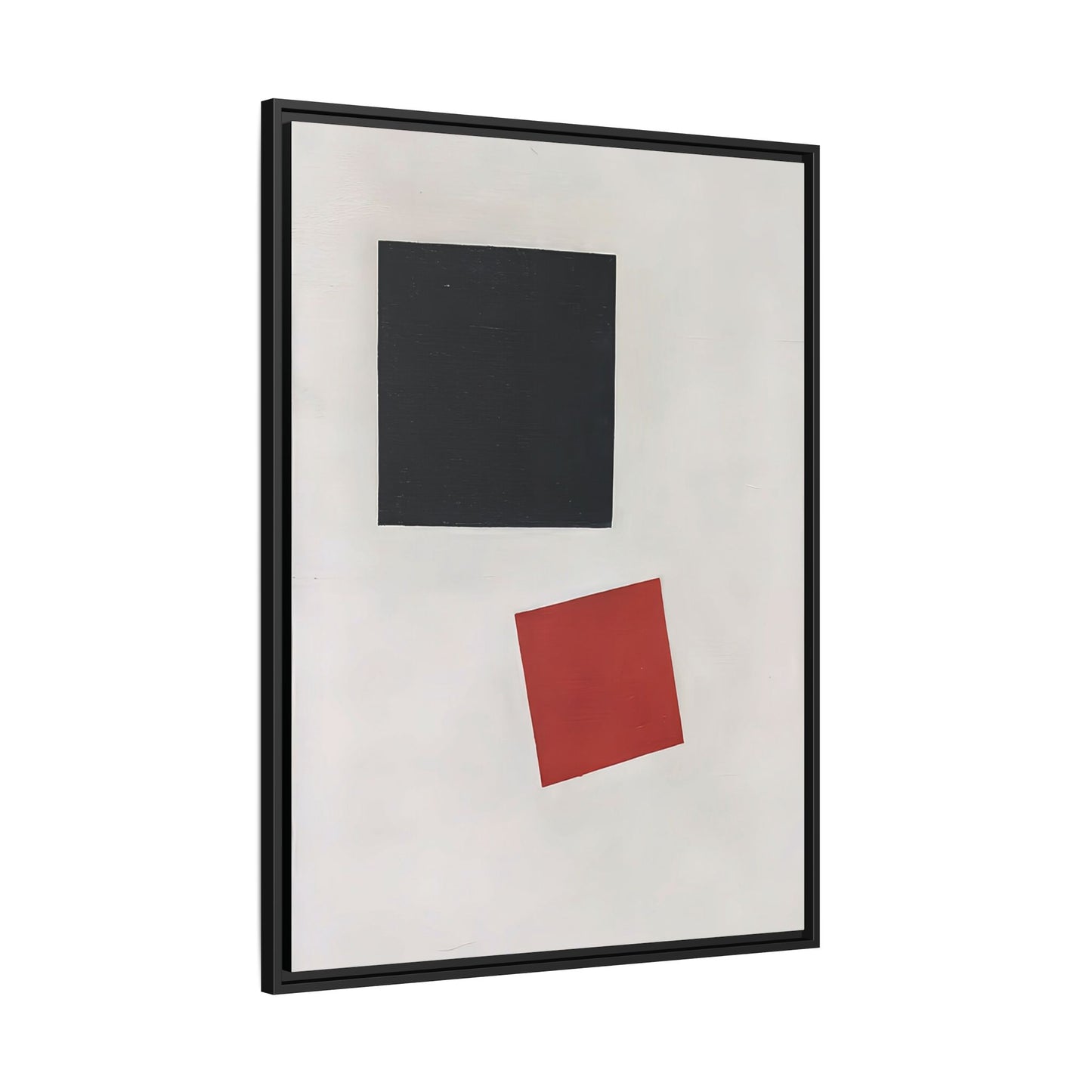 Black Square and Red Square (1915) by Kazimir Malevich / Toile encadrée sur caisse américaine