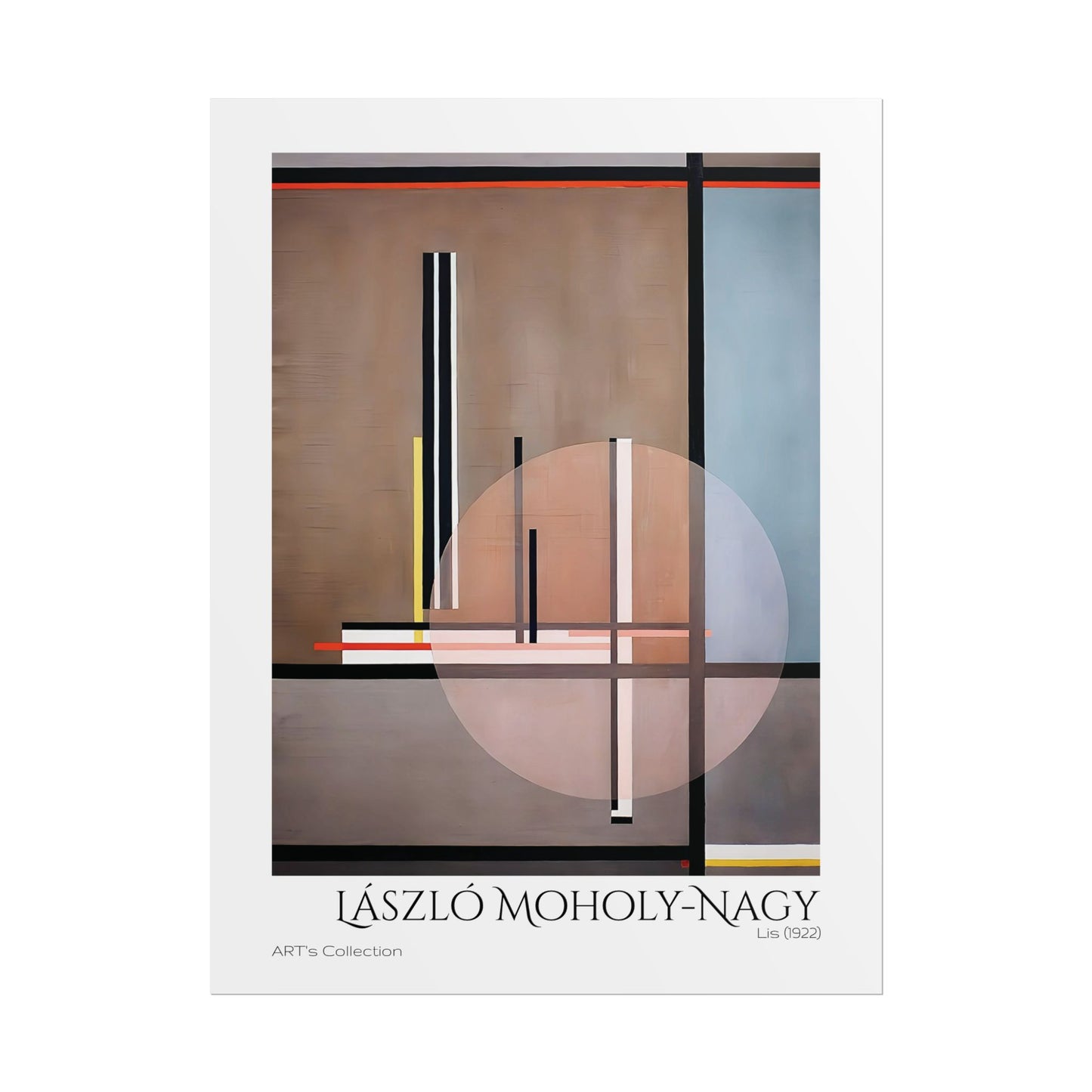 Lis (1922) by László Moholy-Nagy / Affiche imprimée - Série ART's Collection