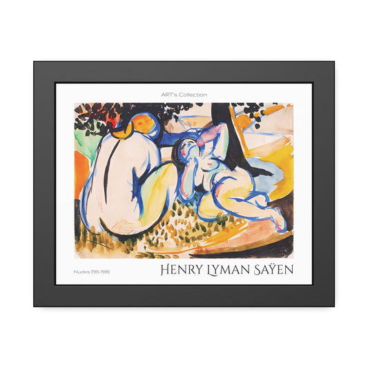 Nudes (1915-1918) by Henry Lyman Saÿen / Affiche Encadrée série ART's Collection