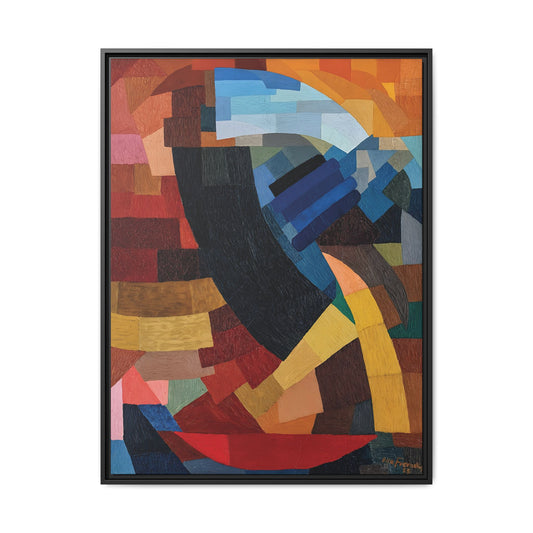 Fragments de figure à l'ensemble des plans (1928) by Otto Freundlich / Toile encadrée sur caisse américaine