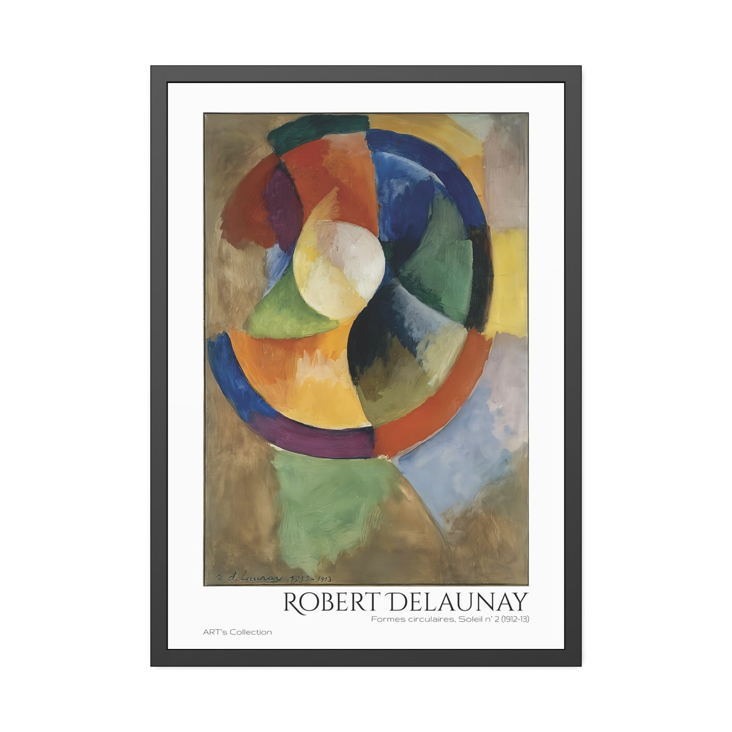 Formes circulaires, Soleil N.2 (1912-13) by Robert Delaunay / Affiche Encadrée série ART's Collection