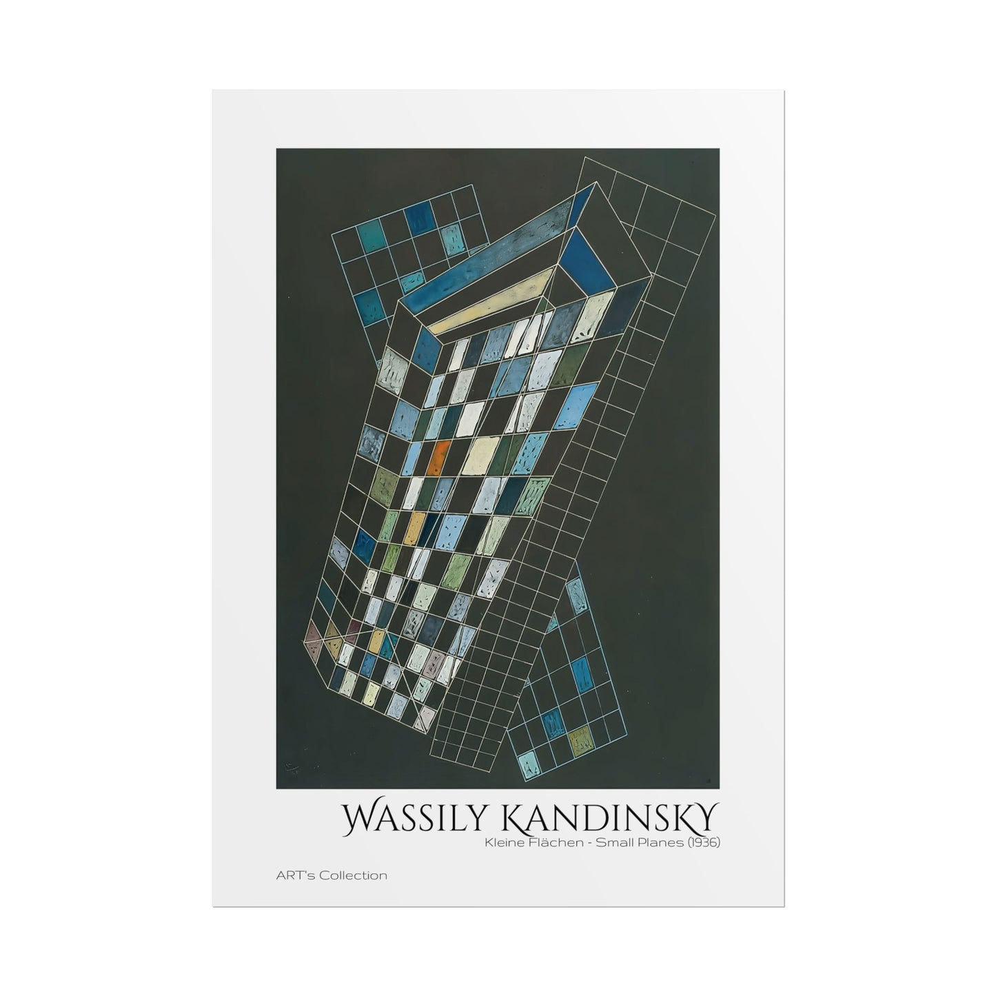Kleine Flächen - Small Planes (1936) by Wassily Kandinsky / Affiche imprimée - Série ART's Collection