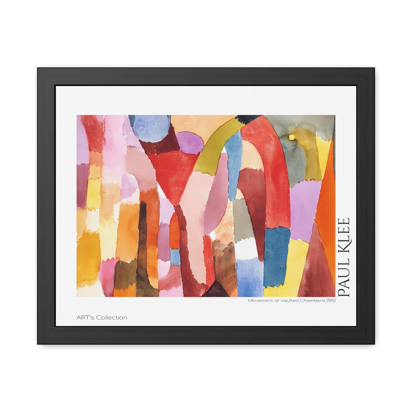 Movement of Vaulted Chambers (1915) by Paul Klee / Affiche Encadrée série ART's Collection