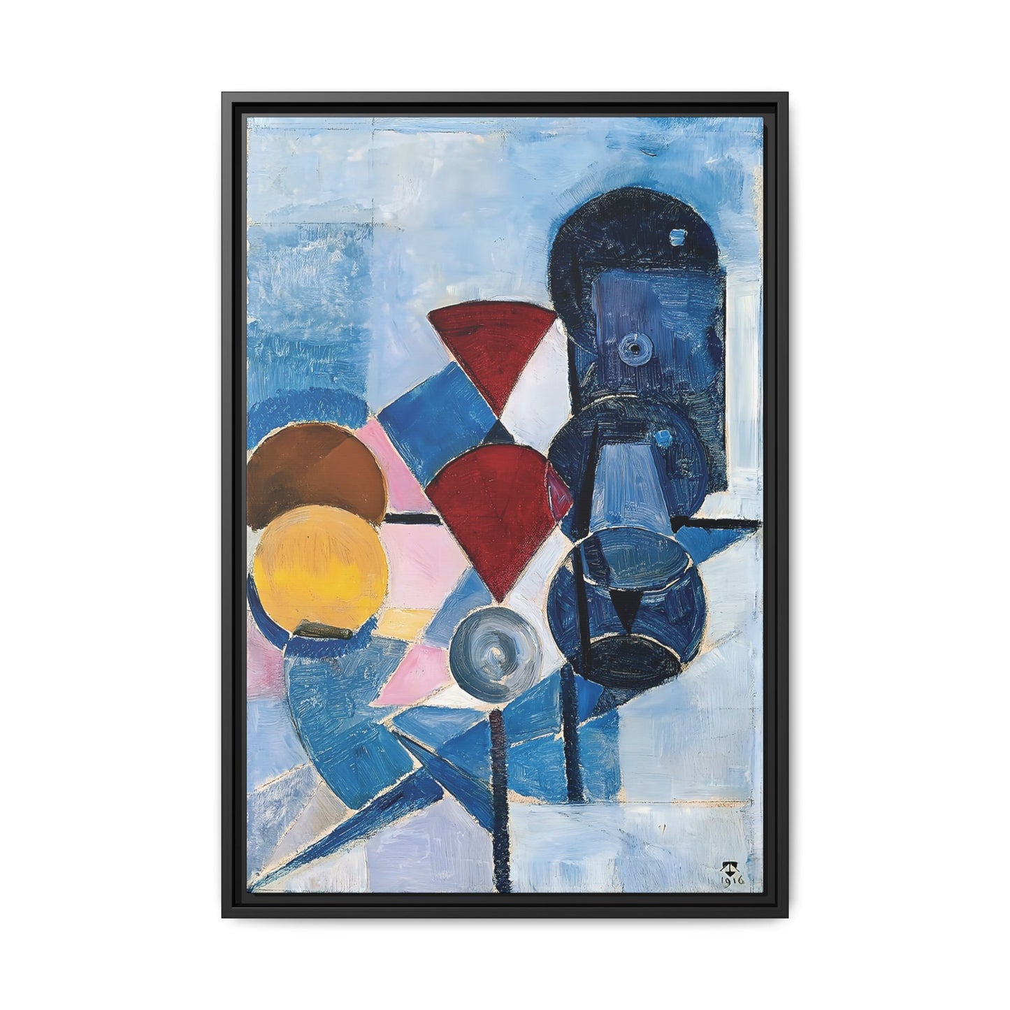 Composition II Still Life 1916 by Theo van Doesburg / Toile encadrée sur caisse américaine