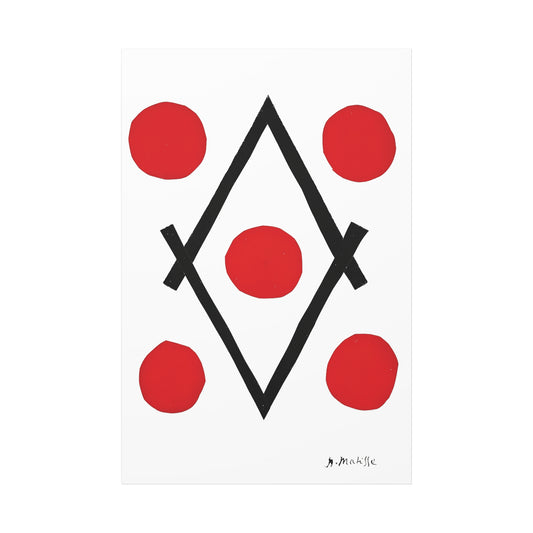 Losange (1946-1947) by Henri Matisse / Reproduction Fine Art sur Toile / Epaisseur 3.2 cm - 1.25 inch