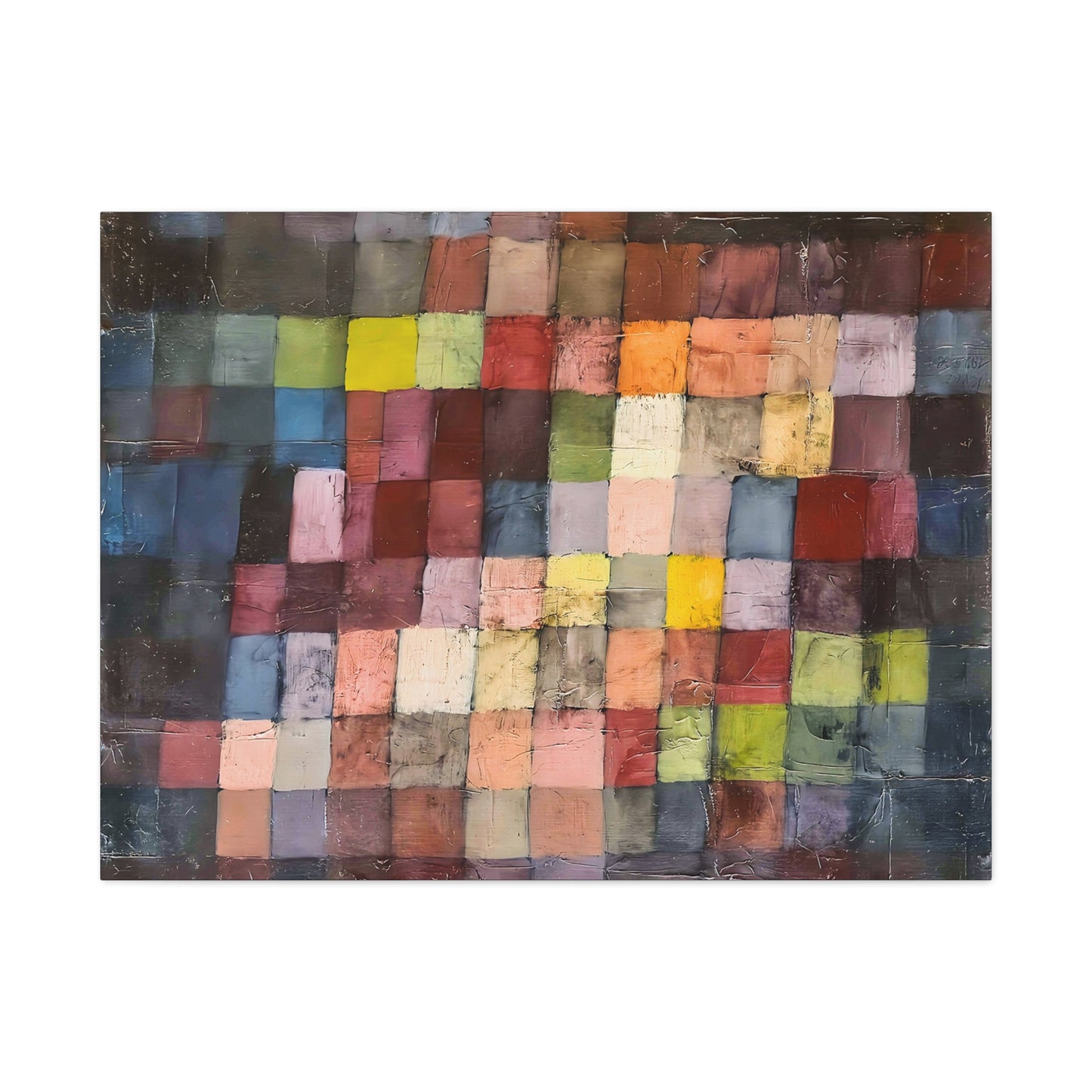 Ancient Sound (1925) by Paul Klee / Reproduction Fine Art sur Toile / Large Epaisseur 3.2 cm - 1.25 inch