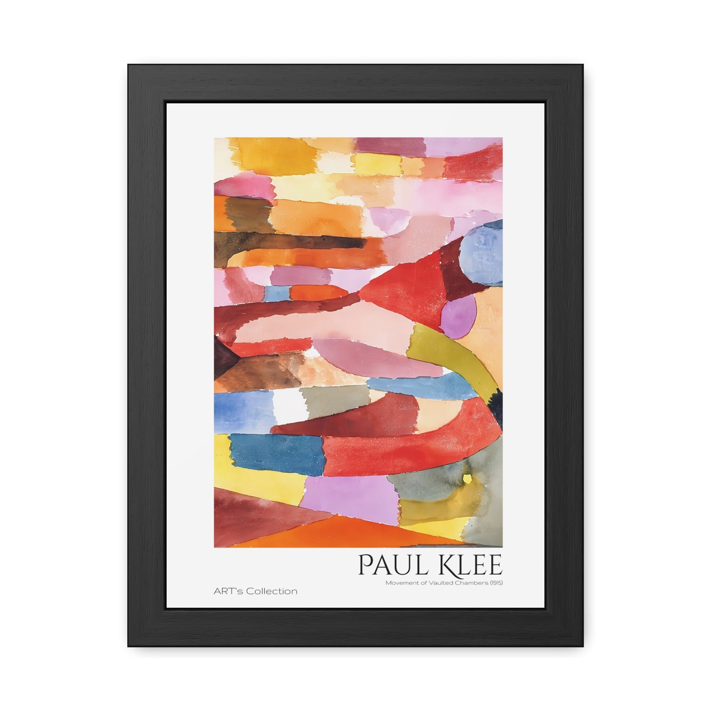 Movement of Vaulted Chambers (1915) by Paul Klee / Affiche Encadrée série ART's Collection