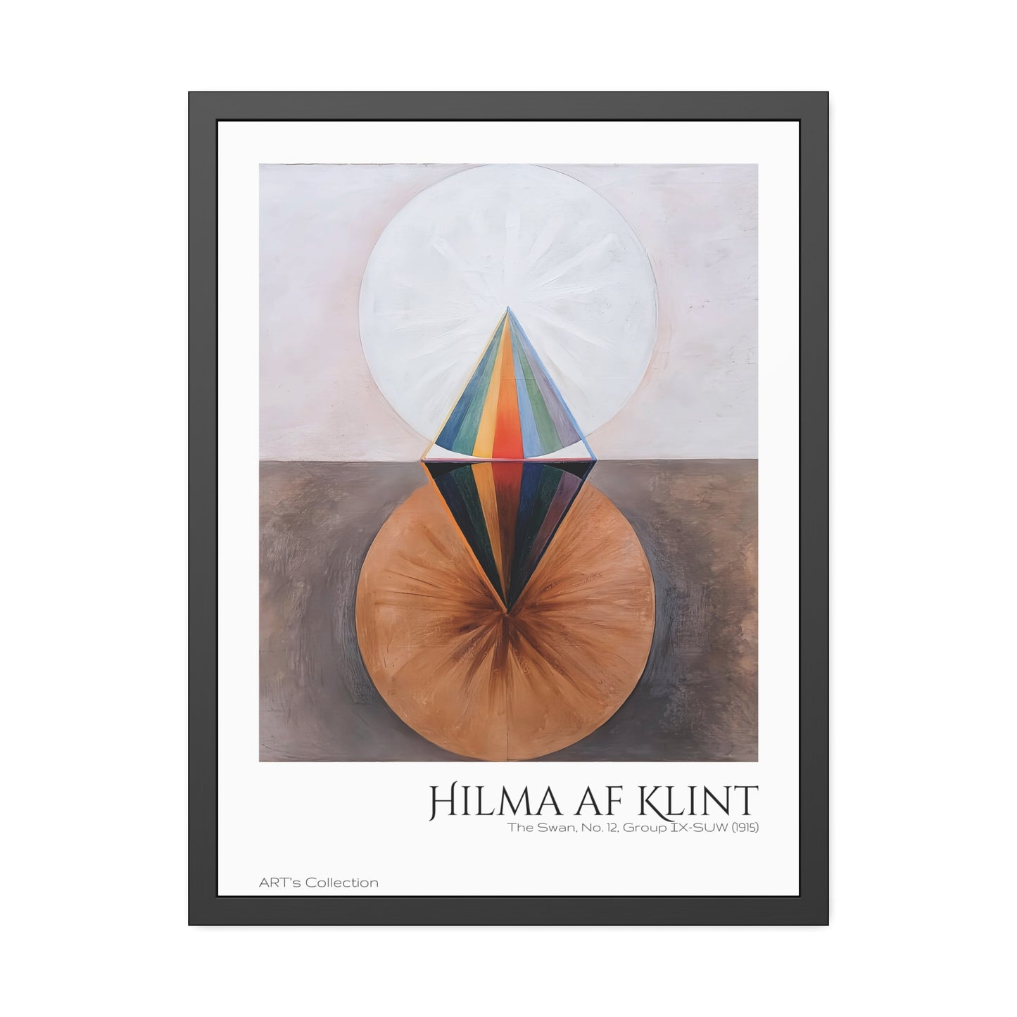 The Swan, No. 12, Group IX-SUW (1915) by Hilma af Klint / Affiche Encadrée série ART's Collection