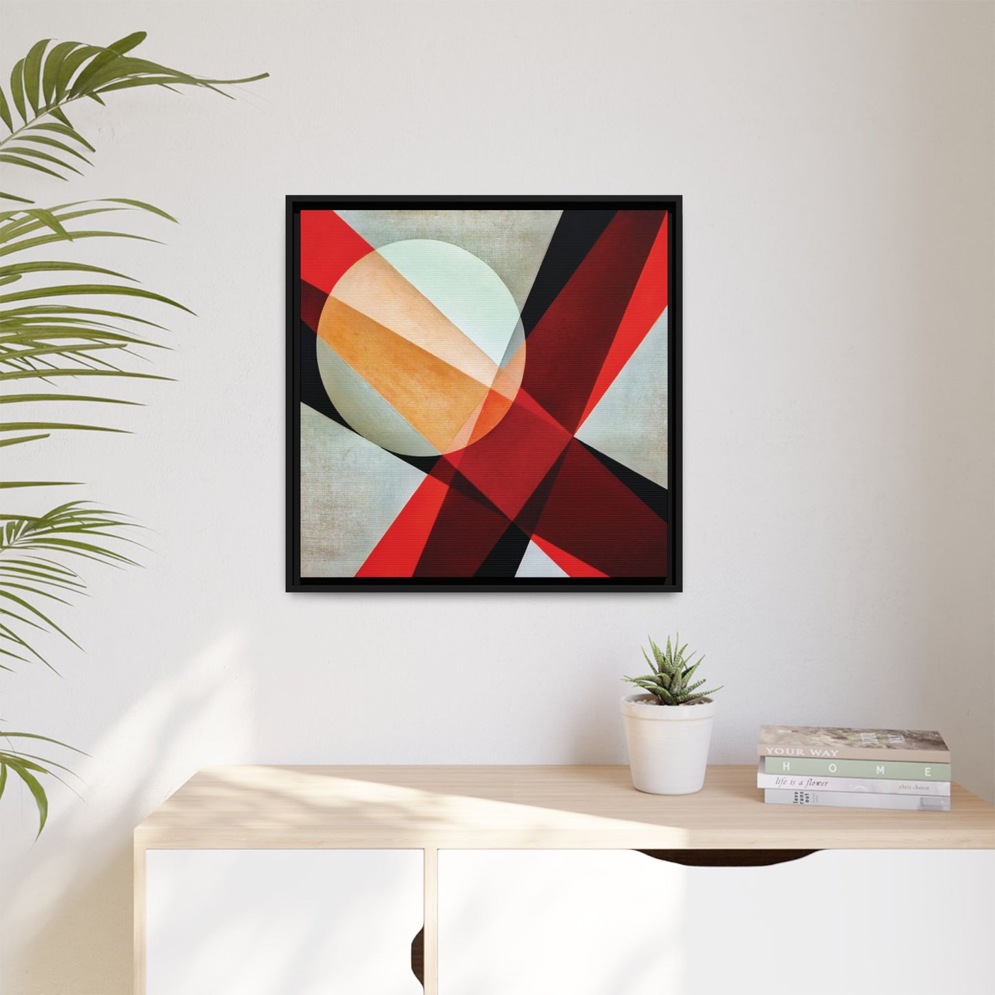 A 19 (1927) by László Moholy-Nagy / Toile encadrée sur caisse américaine