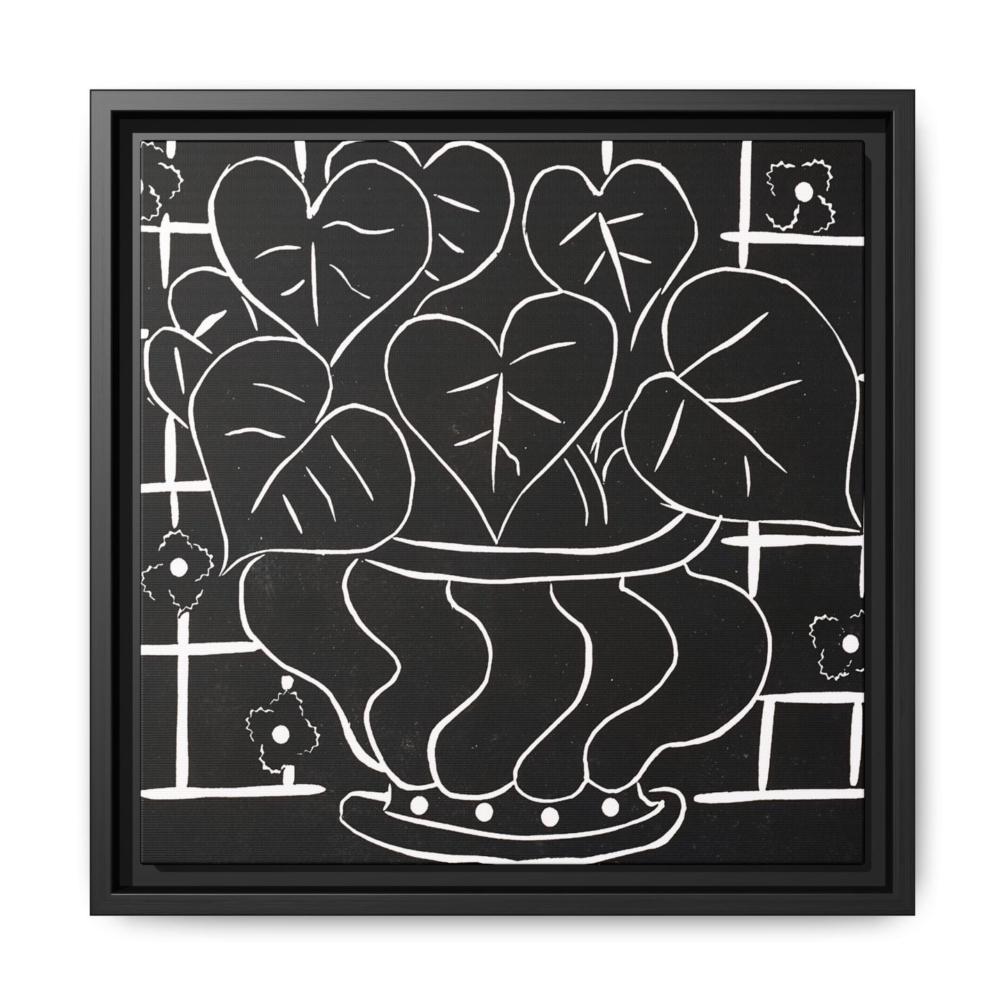 Corbeille de bégonias I (1938) by Henri Matisse / Toile encadrée sur caisse américaine