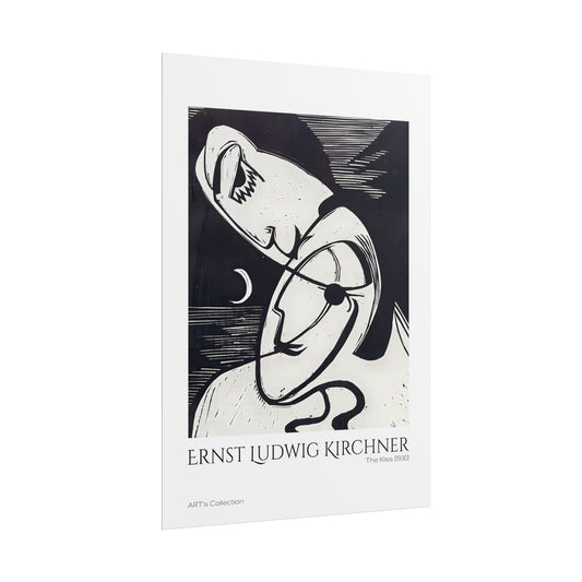 The Kiss (1930) by Ernst Ludwig Kirchner / Affiche imprimée - Série ART's Collection