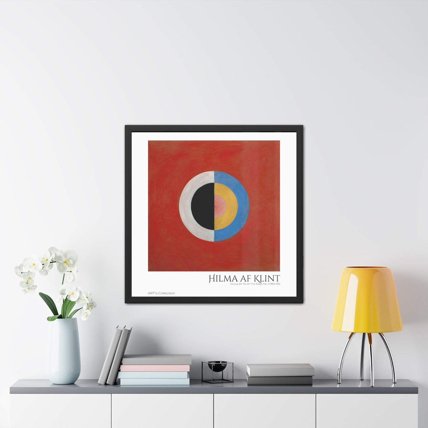 Group IX,SUW, No. 17. The Swan, No. 17 (1914-1915) by Hilma af Klint / Affiche Encadrée série ART's Collection